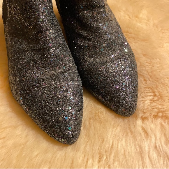 Topshop KRAZY Glitter boots Size 38/7.5 - Picture 5 of 7